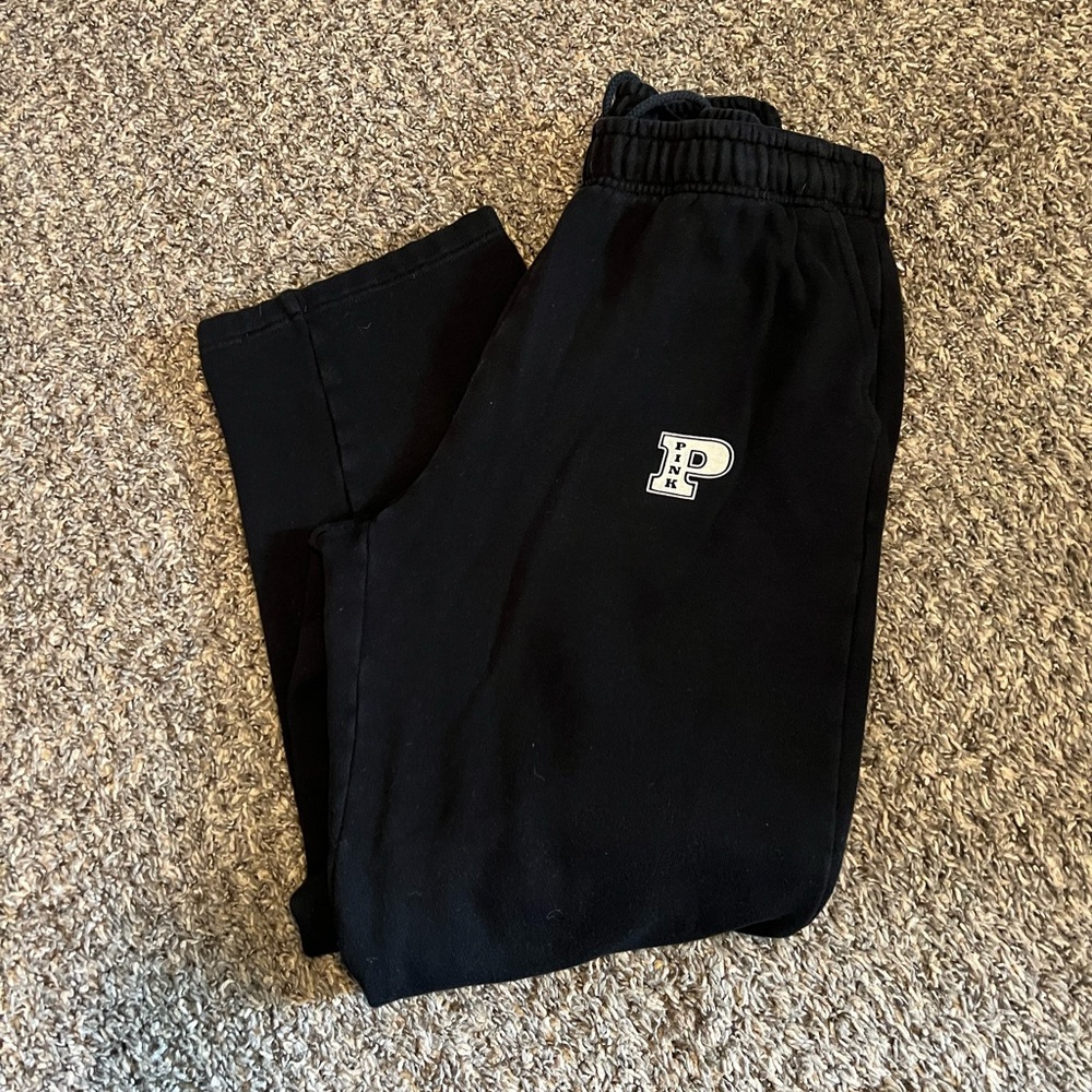 PINK Victoria's Secret Black Joggers